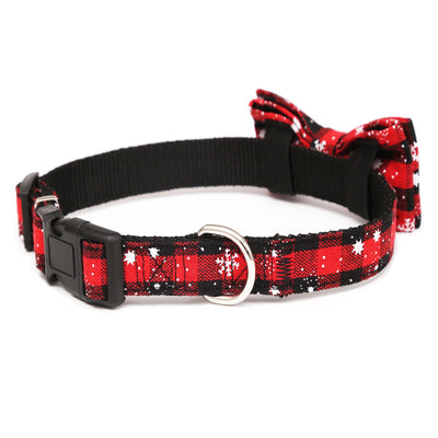 Cuello Navideño Rojo con Lazo y Copo de Nieve - Image 8