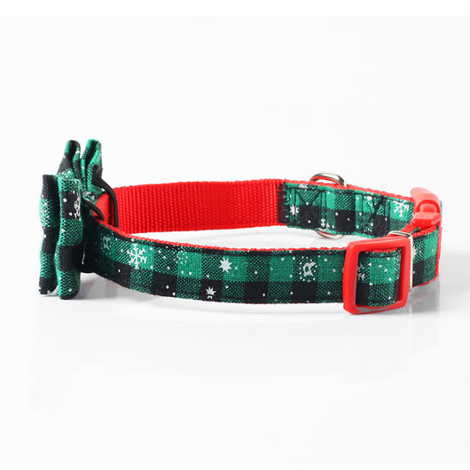 Cuello Navideño Rojo con Lazo y Copo de Nieve - Image 12