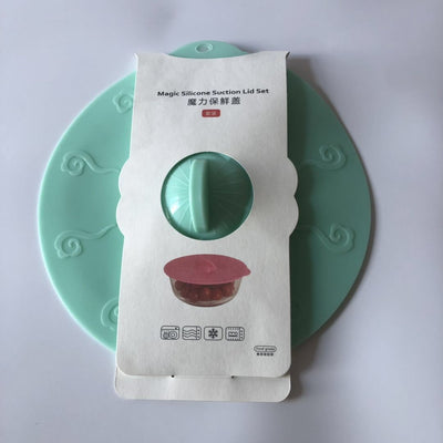 Set de 4 Tapas de Silicona Reutilizables con Ventosa - Sellado Hermético para Microondas y Almacenamiento - Image 13