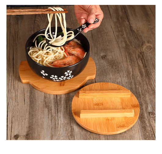 Tazón de Cerámica para Fideos y Arroz con Tapa Estilo Japonés - Image 20