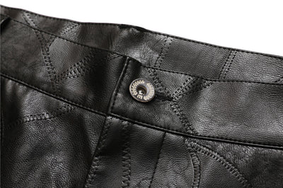 Pantalones de Cuero PU Diseño Punk para Hombre - Image 14