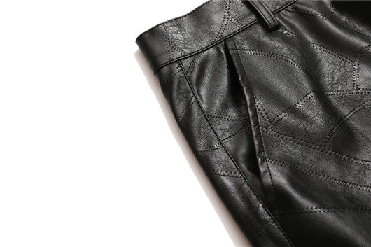 Pantalones de Cuero PU Diseño Punk para Hombre - Image 15