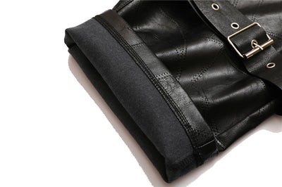 Pantalones de Cuero PU Diseño Punk para Hombre - Image 21