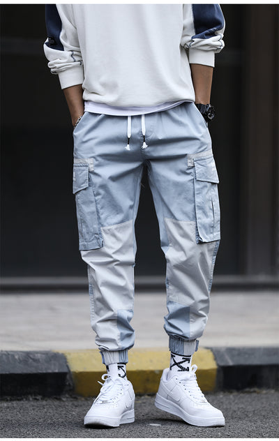 Pantalón Overol Suelto Hombre Primavera Verano Ligero Trendy Tide - Image 12
