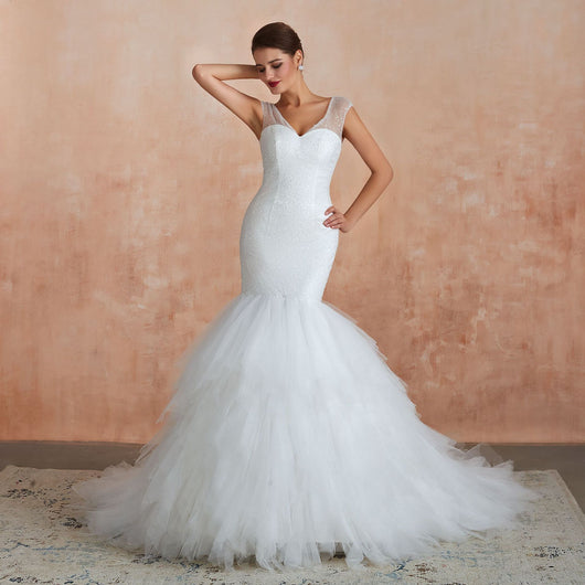 Vestido de Novia Cola de Sirena con Espalda Descubierta y Personalización - Image 8