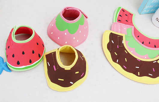 Collar Protector Acolchado con Patrón Frutas Donut para Perros - Recuperación Quirúrgica Ajustable - Image 8
