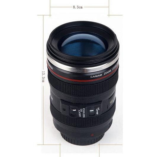 Taza Mezcladora Automática con Diseño de Lente de Cámara - 300ml Acero Inoxidable - Image 11