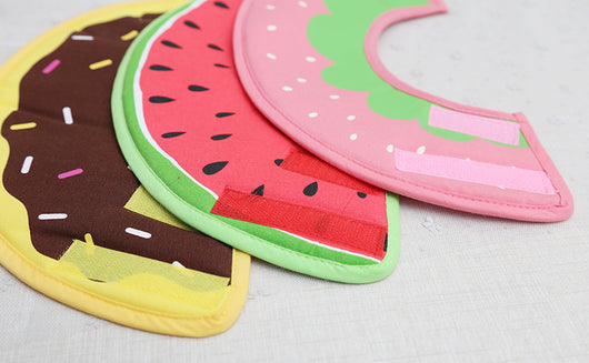 Collar Protector Acolchado con Patrón Frutas Donut para Perros - Recuperación Quirúrgica Ajustable - Image 15
