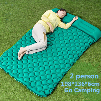 Colchón Inflable Doble para Camping y Playa - Cómodo Descanso al Aire Libre - Image 34