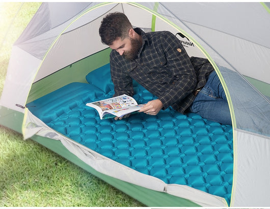 Colchón Inflable Doble para Camping y Playa - Cómodo Descanso al Aire Libre - Image 45