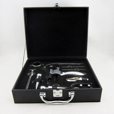 Estuche de Cuero Sommelier: Set Completo 9 Piezas con Abridor de Vino Premium - Image 6