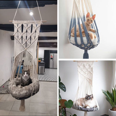 Nido Tejido de Algodón para Mascotas - Cama Cómoda para Gatos y Perros - Image 33