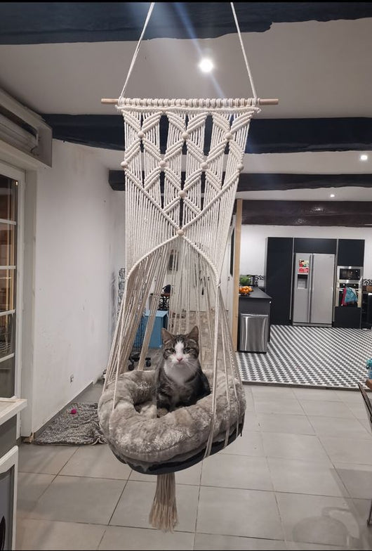 Nido Tejido de Algodón para Mascotas - Cama Cómoda para Gatos y Perros - Image 35