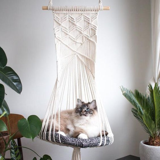 Nido Tejido de Algodón para Mascotas - Cama Cómoda para Gatos y Perros - Image 37