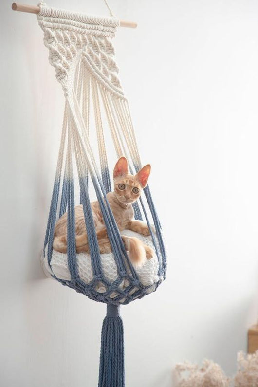 Nido Tejido de Algodón para Mascotas - Cama Cómoda para Gatos y Perros - Image 40