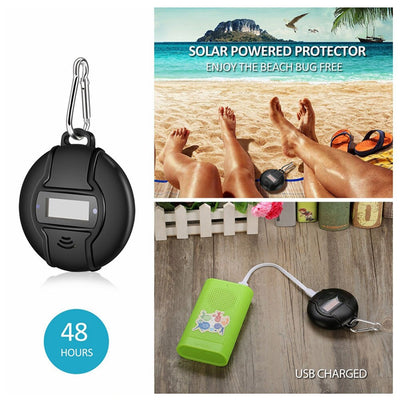 Repelente Solar Ultrasónico para Mosquitos e Insectos con Gancho Portátil - Image 11
