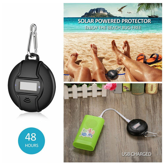 Repelente Solar Ultrasónico para Mosquitos e Insectos con Gancho Portátil - Image 11