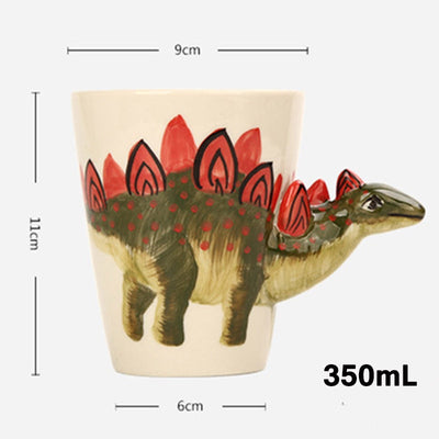 Taza de Cerámica 3D con Dinosaurio Pintado a Mano - Taza Artesanal para Café - Image 14