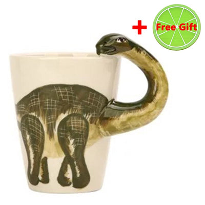 Taza de Cerámica 3D con Dinosaurio Pintado a Mano - Taza Artesanal para Café - Image 15