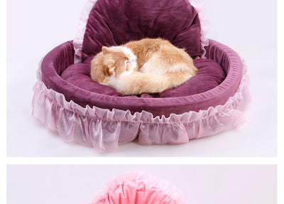 Casa Cama para Gatos Encaje Transpirable Verano e Invierno - Image 10