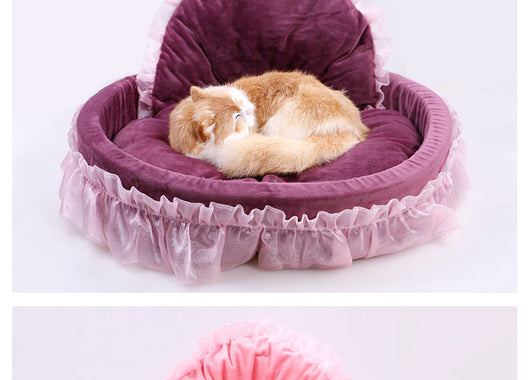 Casa Cama para Gatos Encaje Transpirable Verano e Invierno - Image 10