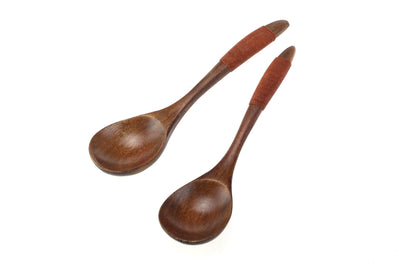 Juego de Cubiertos de Madera con Cordel Decorativo - Image 7