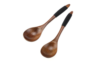 Juego de Cubiertos de Madera con Cordel Decorativo - Image 8