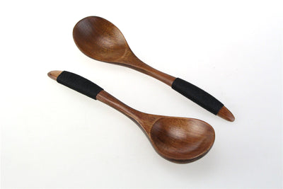 Juego de Cubiertos de Madera con Cordel Decorativo - Image 11