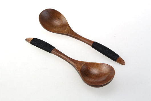 Juego de Cubiertos de Madera con Cordel Decorativo - Image 11