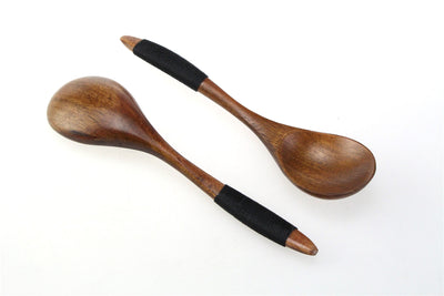 Juego de Cubiertos de Madera con Cordel Decorativo - Image 12
