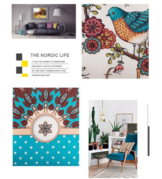 Funda de Almohada Estampado Aves Tropicales - Image 7