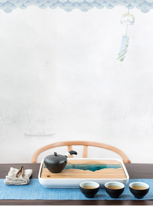 Bandeja Moderna para Té Tao - Juego de Té Minimalista - Image 2