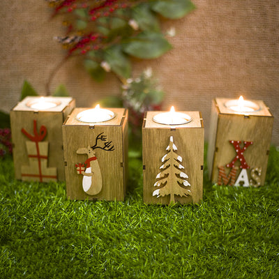 Candelabro Navideño Reno Mini Árbol de Navidad - Regalo Perfecto para Decorar - Image 6