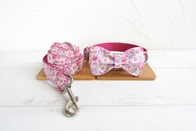 Collar Pajarita Doble Capa con Flor para Perro - Image 7