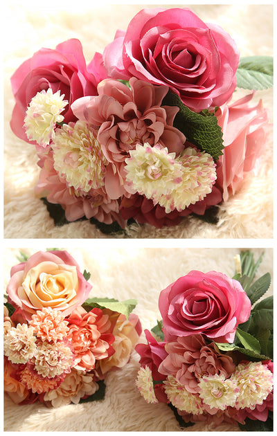 Ramo de Flores Artificiales Dalia Rosa - Image 15