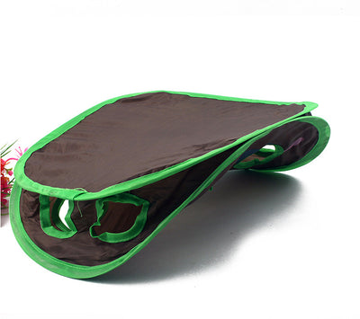 Brown and green cat interactive toy with nine mouse holes and a gray mouse graphic for hide and seek play. - Image 13