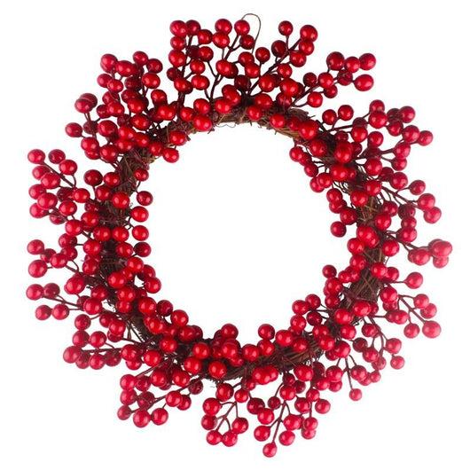 Corona Decorativa de Frutos Rojos Simulados - Image 7
