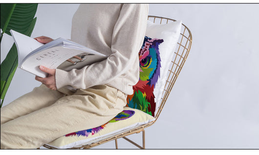 Funda de Almohada Cuadrada con Animales Estilo Nórdico - Image 2