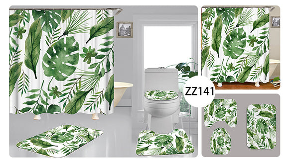 Cortina de Baño Tropical