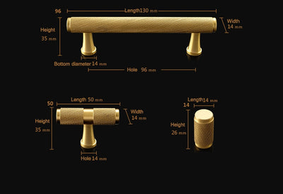 Tirador de Cobre Puro Estilo Chino Nórdico para Muebles y Vinotecas - Image 12