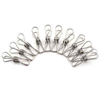 Set de 20 Pinzas Tendedero Acero Inoxidable Resistentes al Viento - Image 18