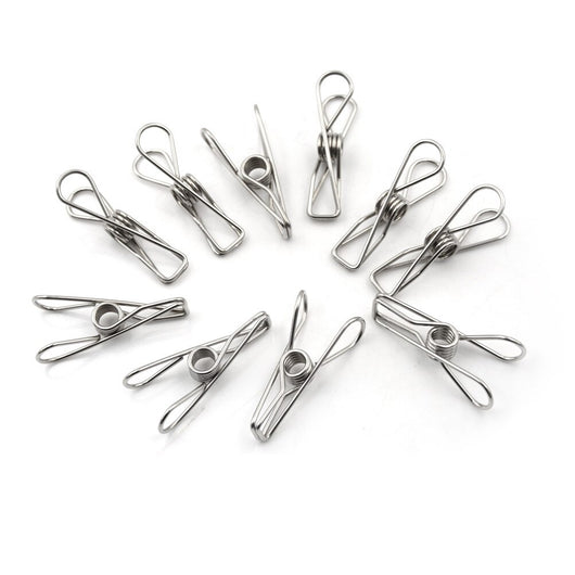 Set de 20 Pinzas Tendedero Acero Inoxidable Resistentes al Viento - Image 19