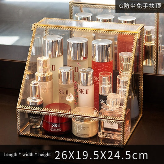 Organizador de Cosméticos con Caja de Almacenamiento de Cristal Antipolvo - Image 14