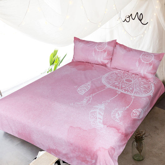 Juego de Cama Cuatro Piezas Atrapasueños Rosa - Image 6