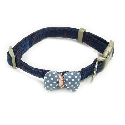Collar para Gato con Lunares y Moño de Algodón - Image 10