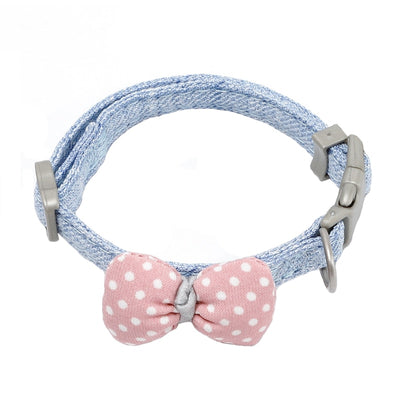 Collar para Gato con Lunares y Moño de Algodón - Image 11