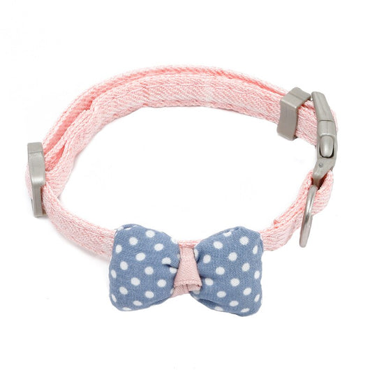 Collar para Gato con Lunares y Moño de Algodón - Image 12