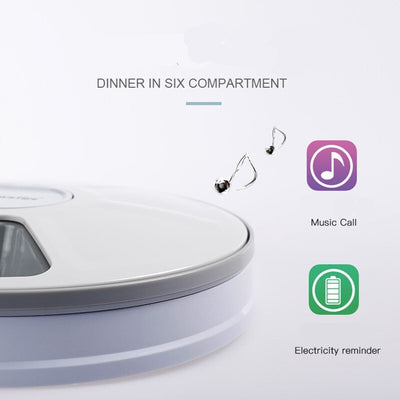 Comedero Automático Inteligente para Perros y Gatos con Música y 6 Compartimentos - Image 16