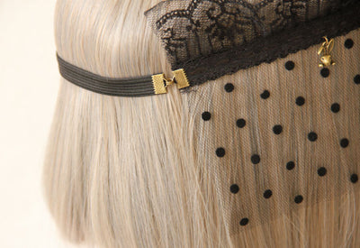 Diadema Corona de Conejo Halloween con Velo de Encaje - Image 10