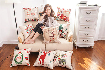 Funda de Almohada Navideña en Lino - Image 10